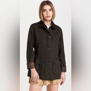 Barbour Classic Beadnell Waxed Jacket in Olive 8